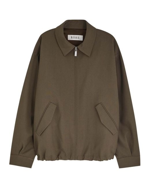 Rohe Green Blouson Wool Jacket