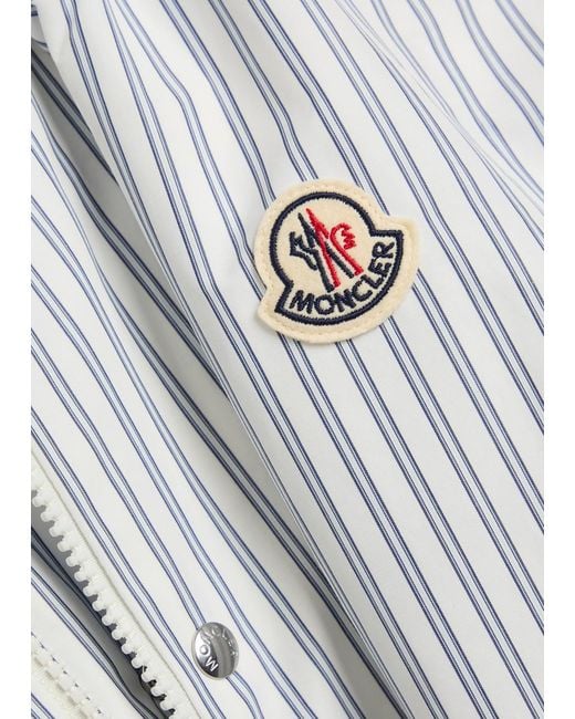Moncler Blue Cresent Reversible Cotton-Blend Poplin Jacket for men