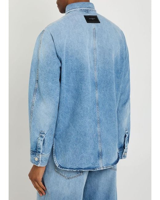 Givenchy Blue Denim Overshirt Jacket for men