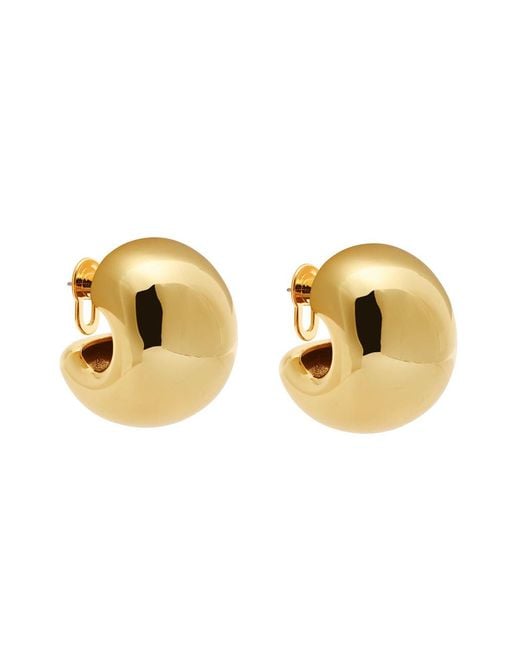Jenny Bird Metallic Gemma 14Kt-Plated Hoop Earrings