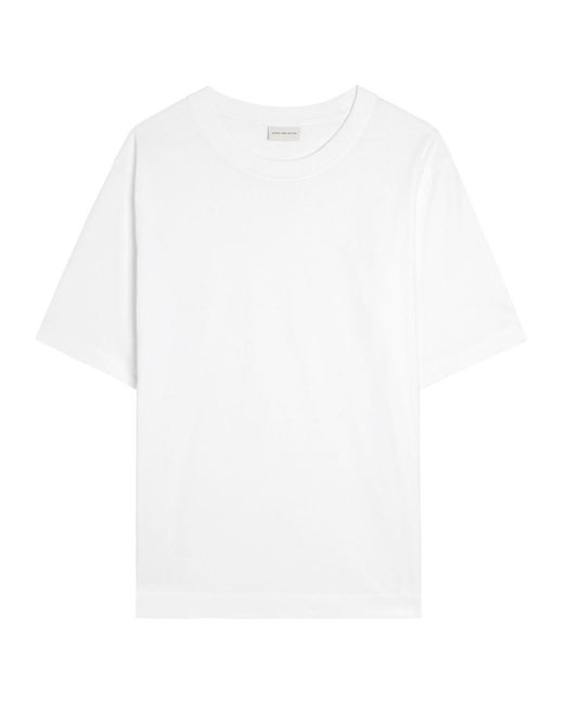 Dries Van Noten White Heydu Cotton T-Shirt