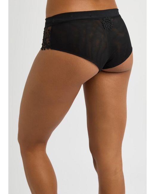 Simone Perele Black Wish Tulle Briefs