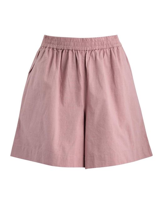 Skall Studio Pink Edgar Cotton-Blend Shorts