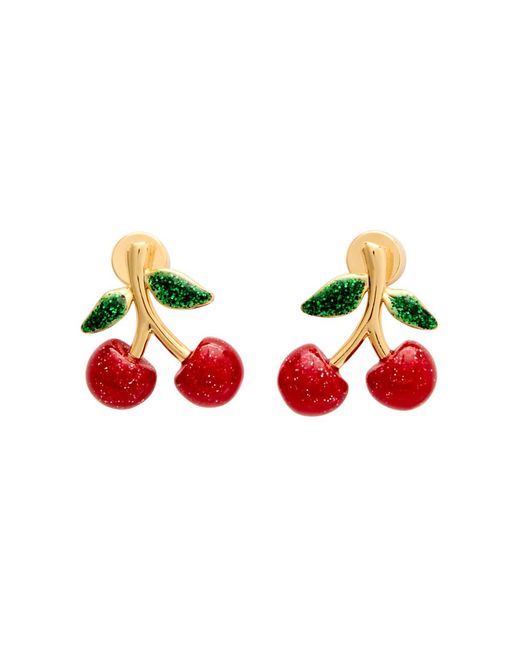 COACH Red Cherry Stud Earrings