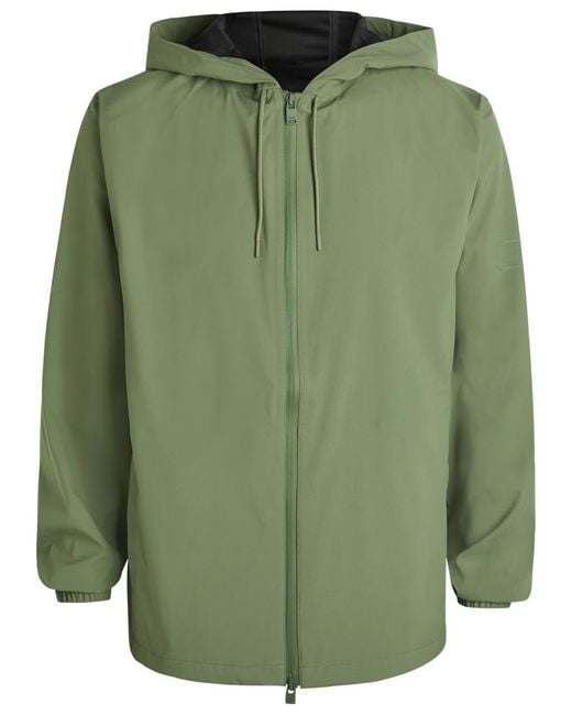 Rains Green Suva Hardshell Waterproof Jacket for men