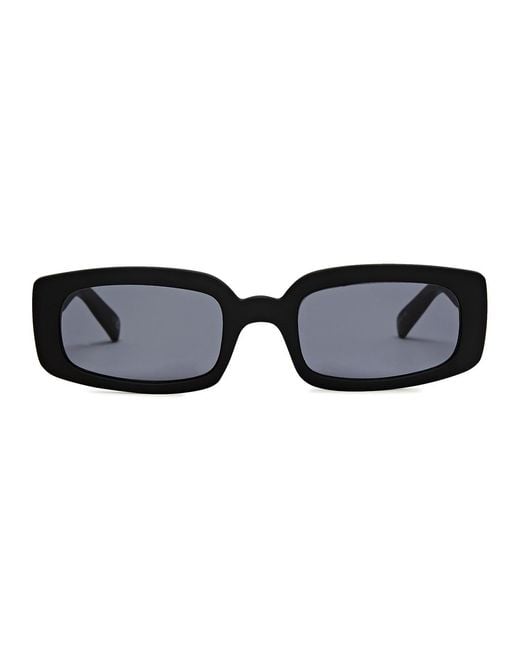 Le Specs Black Dynamite Rectangle-frame Sunglasses for men