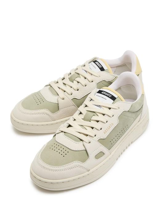 Axel Arigato White Dice Lo Panelled Suede Sneakers