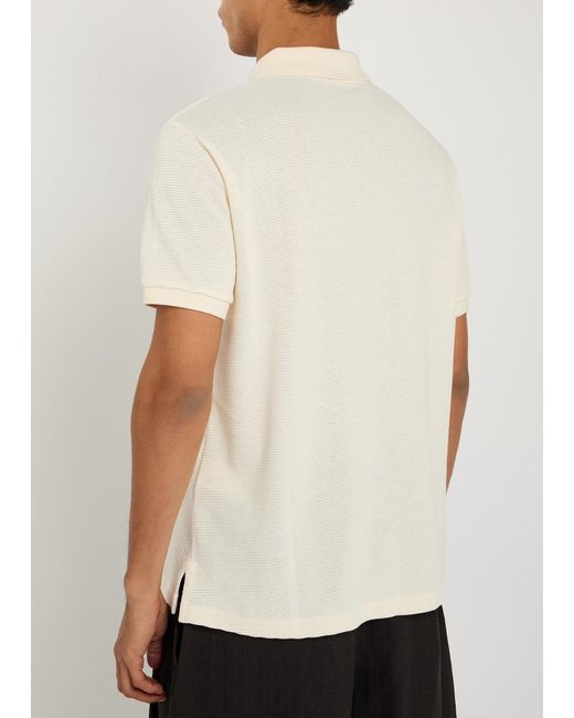 Polo Ralph Lauren Natural Piqué-Knit Cotton-Blend Polo Shirt for men