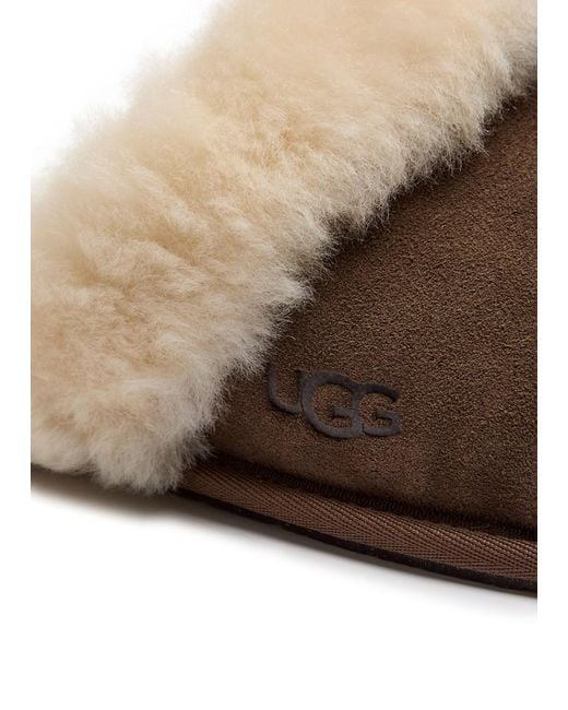 Ugg Brown Scuffette Ii Suede Slippers