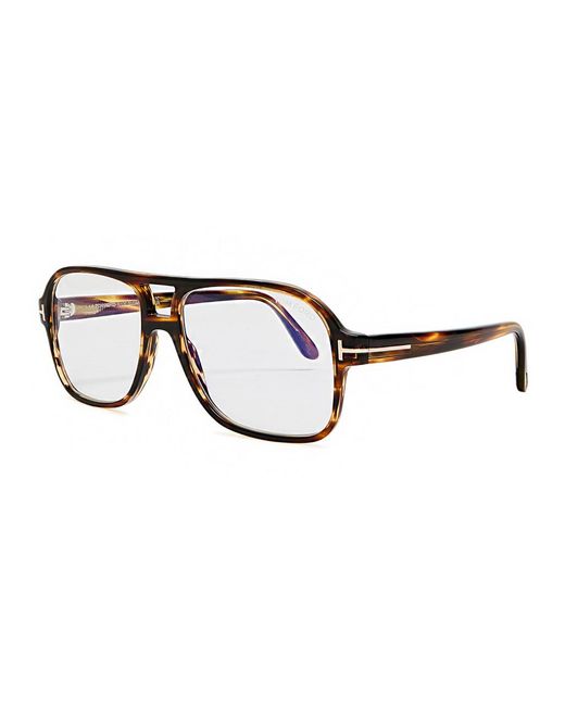 Tom Ford Black D-Frame Acetate Optical Glasses for men
