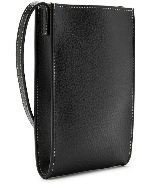 Stella McCartney Black Logo Faux Leather Cross-body Phone Case