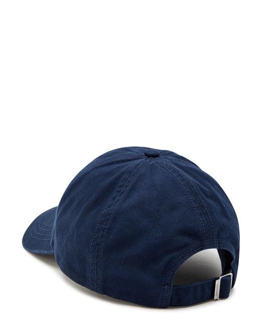 Gant Blue Shield Logo-Embroidered Cotton-Twill Cap for men