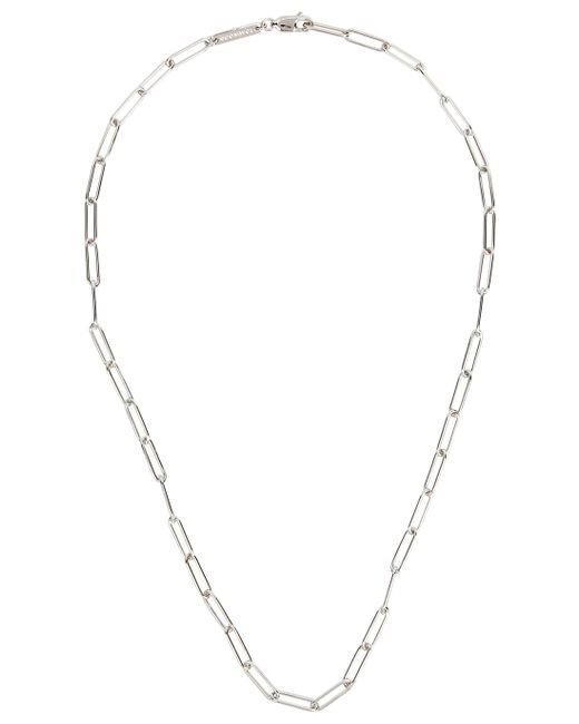 Tom Wood Metallic Sterling Box Chain Necklace for men