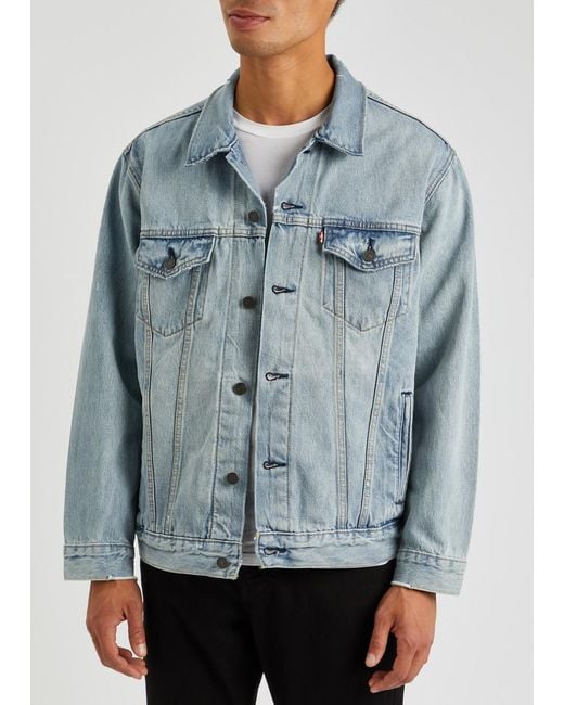 Distressed cheap levis jacket