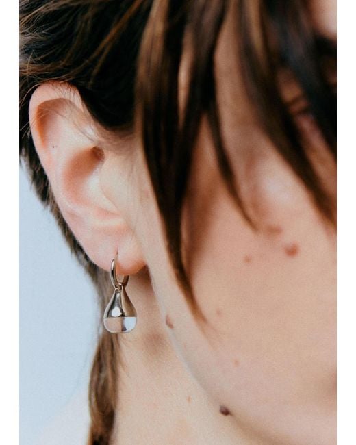 Otiumberg White Stilla Quartz Sterling Drop Earrings