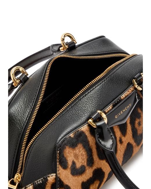 Givenchy Multicolor Antigona East-West Mini-Print Calf Hair Cross-Body Bag