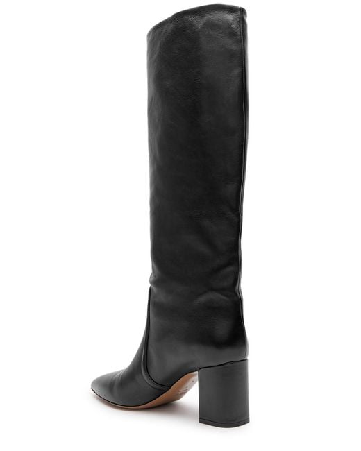 Paris Texas Black Anja 70 Leather Knee-high Boots