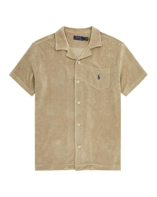 Polo Ralph Lauren Natural Spa Logo-Embroidered Terry Shirt for men