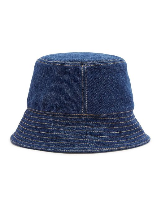 Moncler Blue Logo Bucket Hat