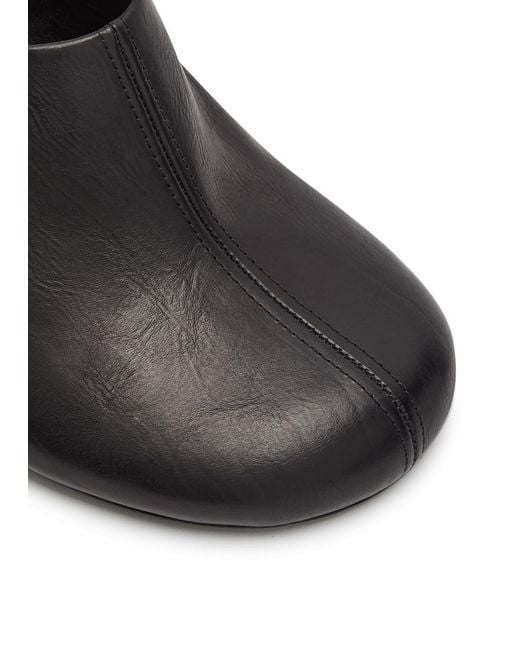 Dries Van Noten Black 65 Round-Toe Leather Pumps