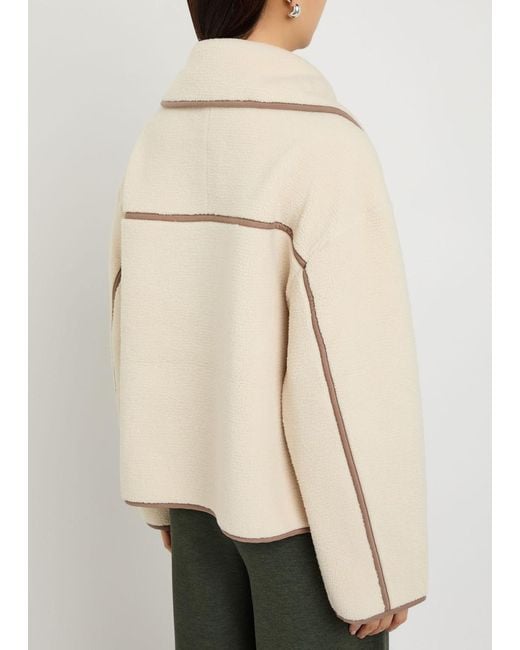 Varley Natural Romane Contrasting-Trim Sherpa Jacket