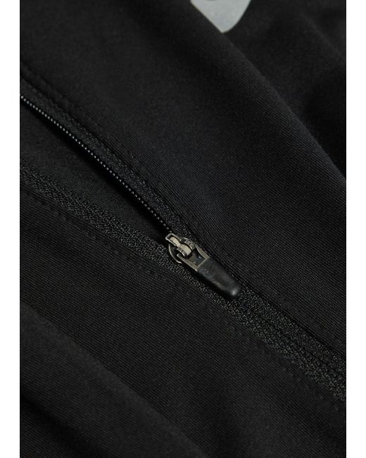Nike Black Dri-Fit Quarter-Zip Stretch-Jersey Running Top for men