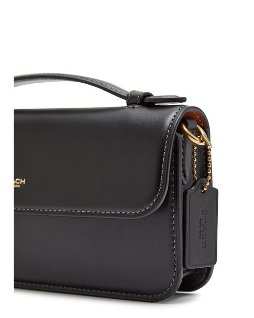 COACH Black Elora Leather Top Handle Bag