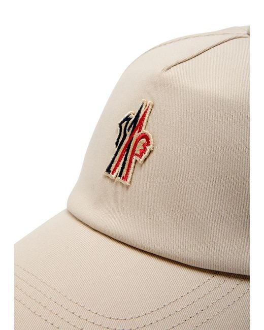 Moncler Natural Day-Namic Logo-Embroidered Cotton Cap for men