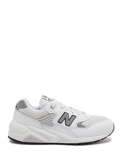 New Balance White 580 Panelled Mesh Sneakers