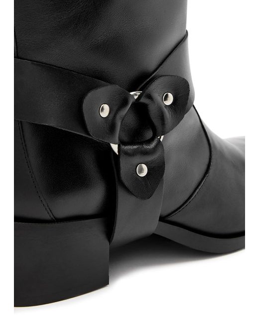 Alohas Black Rocky 50 Leather Mid-calf Boots