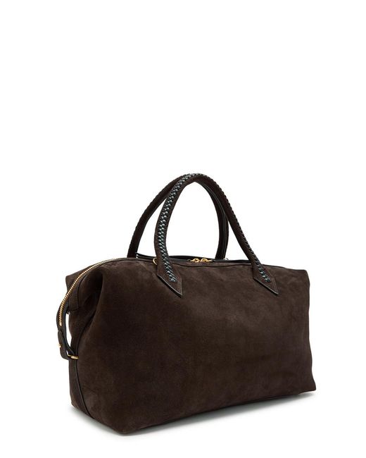 Metier Brown Vérité City Suede Tote Bag
