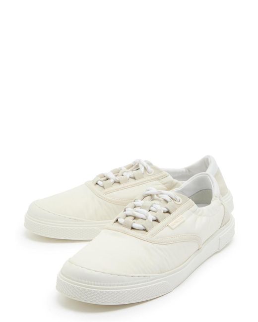Moncler White Vera Leisure Nylon Sneakers