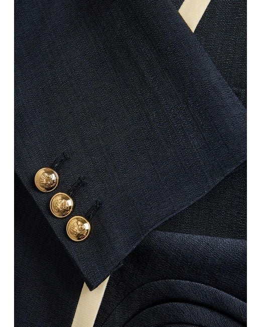 Blazé Milano Blue Shamo Bolero Woven Jacket