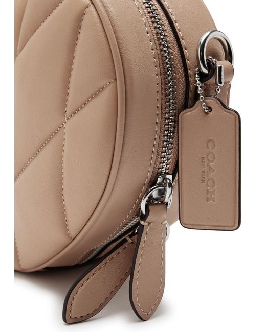 COACH Brown Heart Quilted Leather Cross-body Bag