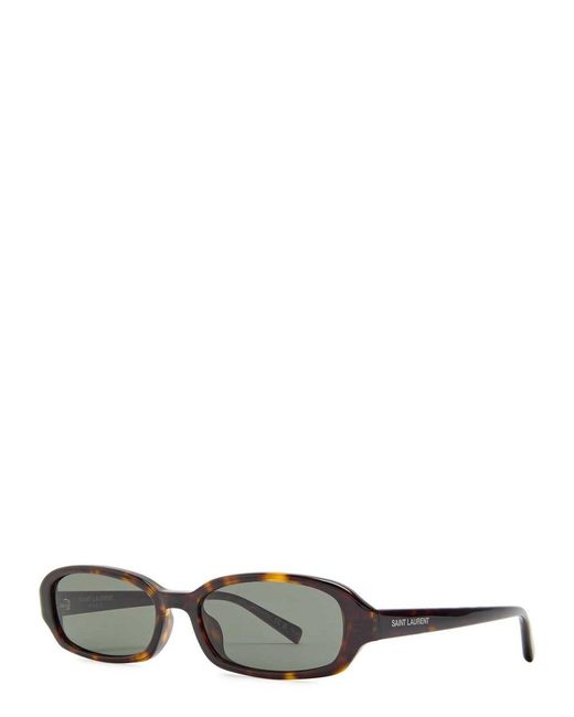 Saint Laurent Multicolor Erin Narrow Rectangle-Frame Sunglasses