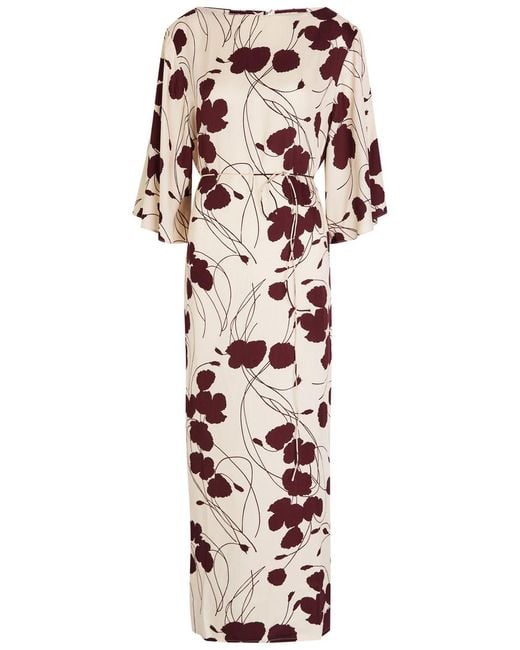 Faithfull The Brand White Runa Floral-Print Woven Maxi Dress