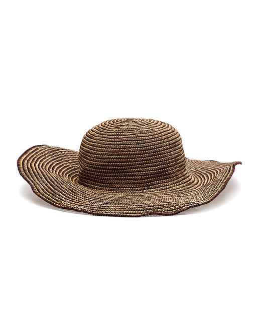 Sensi Studio Brown Panama Straw Hat