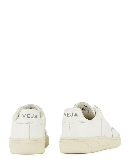 Veja White V-12 Leather Sneakers, Sneakers, Leather, , Round Toe