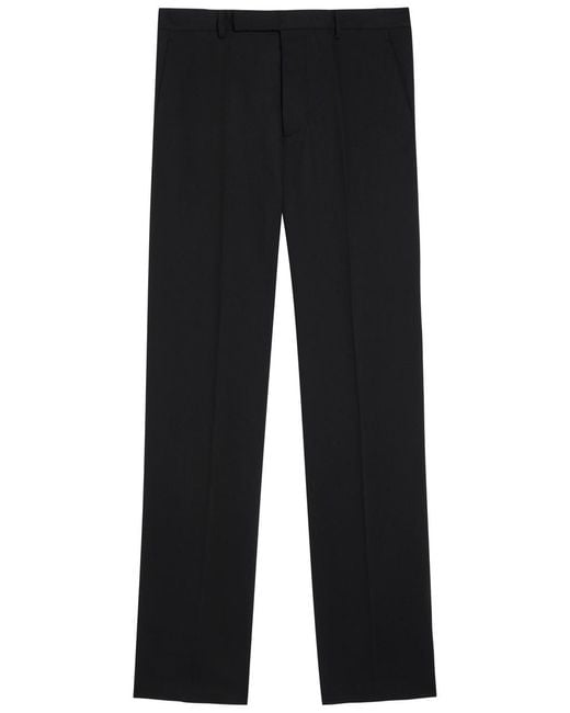 Rick Owens Black Dietrich Straight-Leg Wool Trousers for men