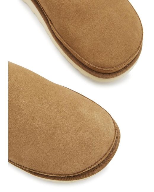 Ugg Brown Goldenstar Clog Suede Sliders