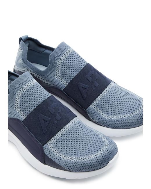 Athletic Propulsion Labs Blue Techloom Bliss Stretch-Knit Sneakers