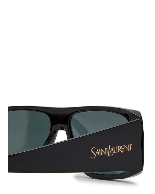 Saint Laurent Black Oversized Square-Frame Sunglasses