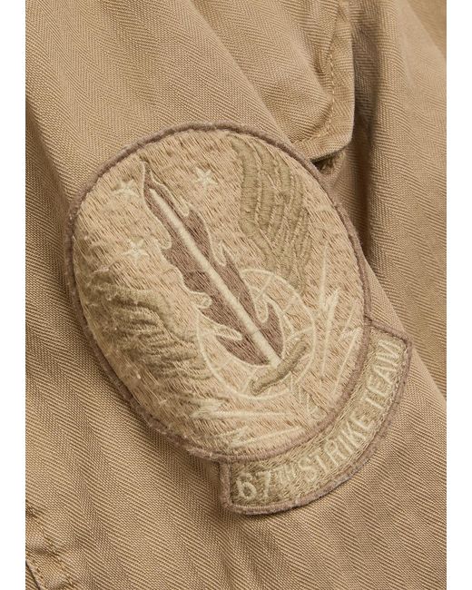 Polo Ralph Lauren Natural Patch-Appliquéd Cotton Field Jacket for men