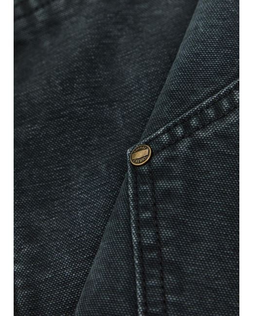 CHERRY LA Blue Panelled Wide-Leg Jeans for men