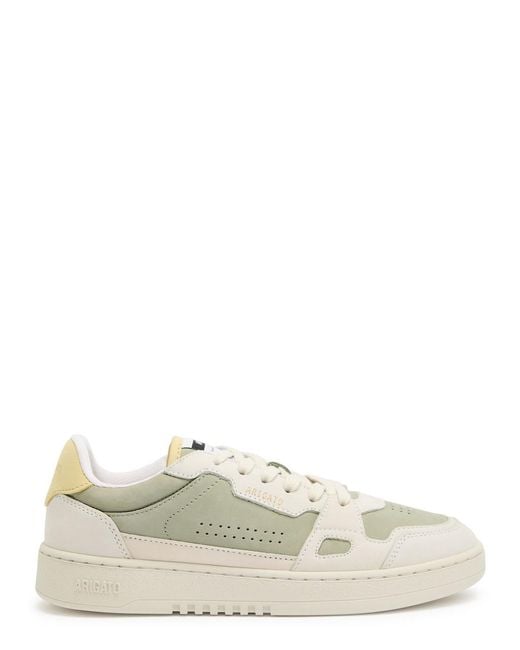Axel Arigato White Dice Lo Panelled Suede Sneakers