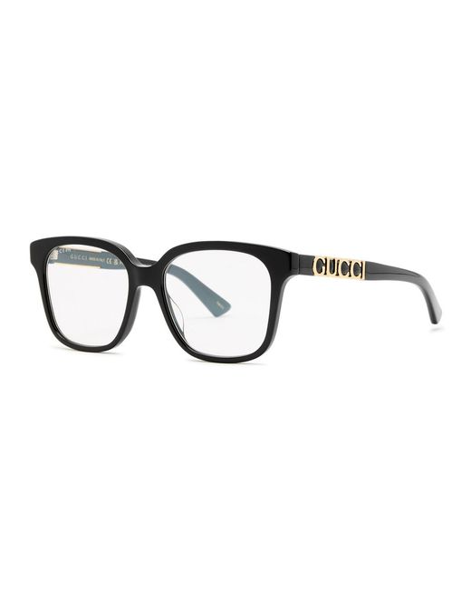 Gucci Black Square-Frame Optical Glasses