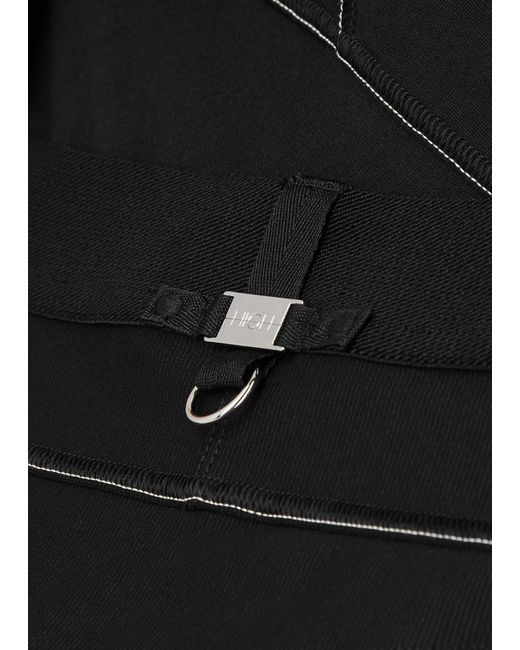 High Black Hi Lay Out Stretch-jersey Trousers