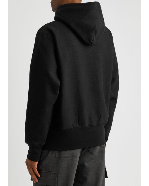 Advisory Board Crystals Black Hooded Cotton-blend Sweatshirt for men