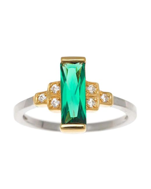 V By Laura Vann Blue Audrey Crystal-embellished Ring