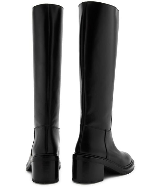 LEGRES Black Riding 50 Leather Knee-high Boots
